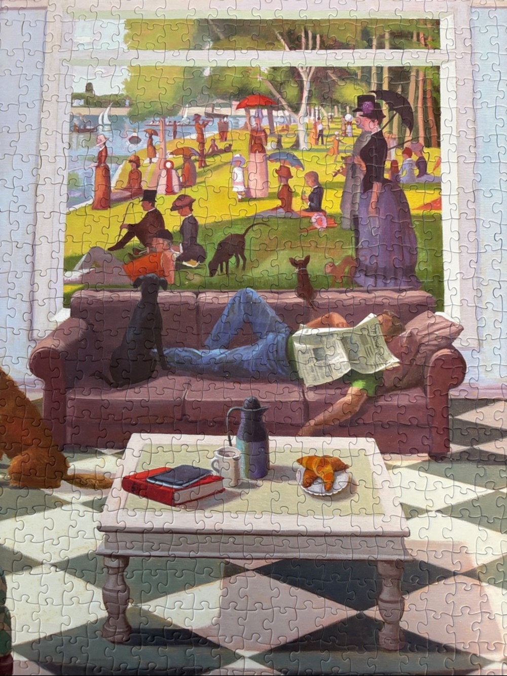 Sunday Paper by Kathryn Freeman 1000 piece puzzle